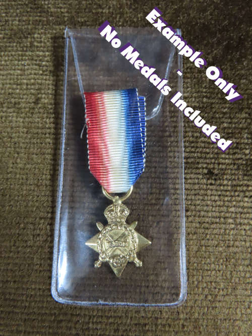 Clear Miniature Medal Storage Envelope , Pocket , Wallet or Sleeve