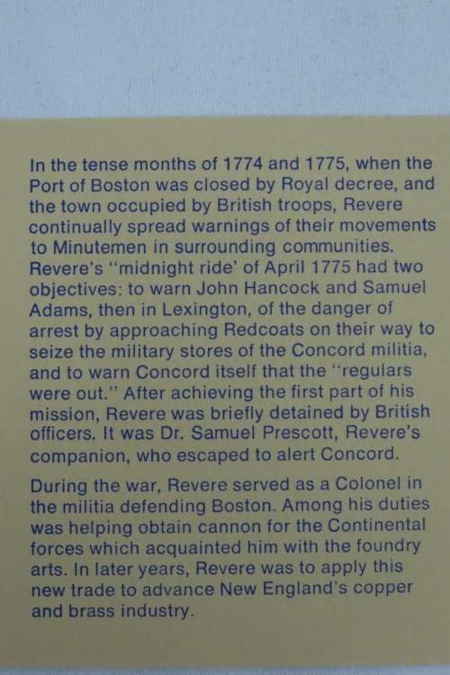 American Revolution Bicentennial First Day Cover 1975 with Paul Revere Medal