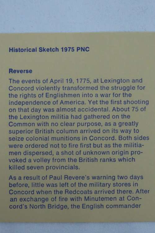 American Revolution Bicentennial First Day Cover 1975 with Paul Revere Medal