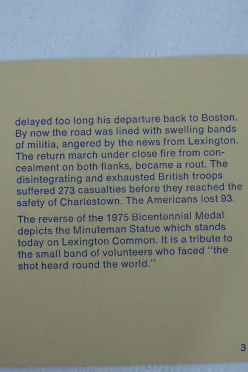 American Revolution Bicentennial First Day Cover 1975 with Paul Revere Medal
