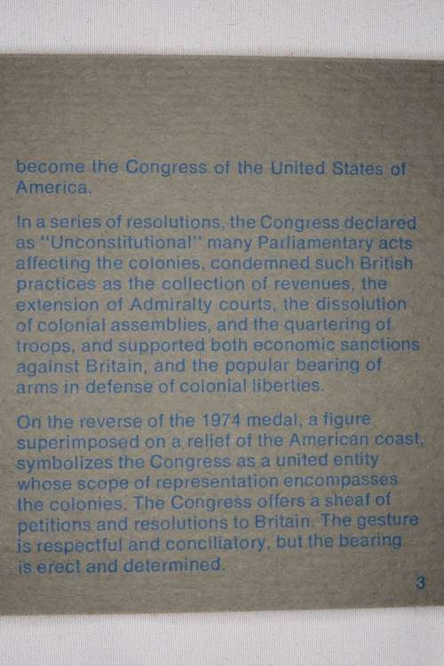 American Revolution Bicentennial First Day Cover 1974 with John Adams Medal