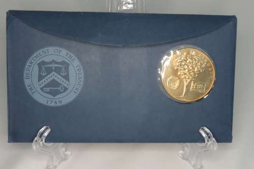American Revolution Bicentennial First Day Cover 1972 with George Washington Cherry Tree Medal