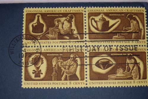American Revolution Bicentennial First Day Cover 1972 with George Washington Cherry Tree Medal