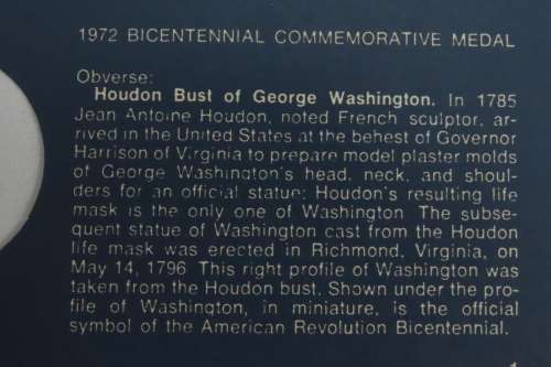 American Revolution Bicentennial First Day Cover 1972 with George Washington Cherry Tree Medal