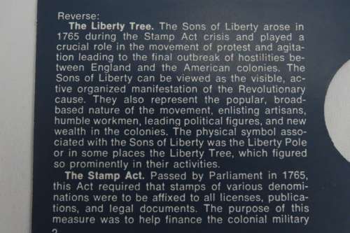 American Revolution Bicentennial First Day Cover 1972 with George Washington Cherry Tree Medal