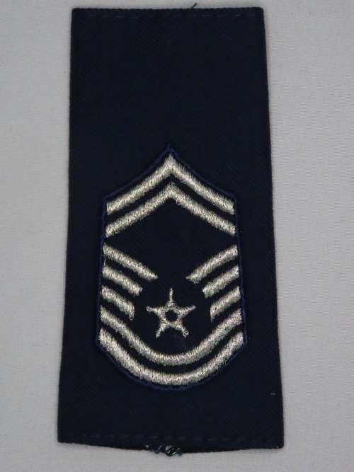 1 Pair United States Air Force Serior Master Sergeant Insignia Shoulder Boards Rank Epaulettes E8