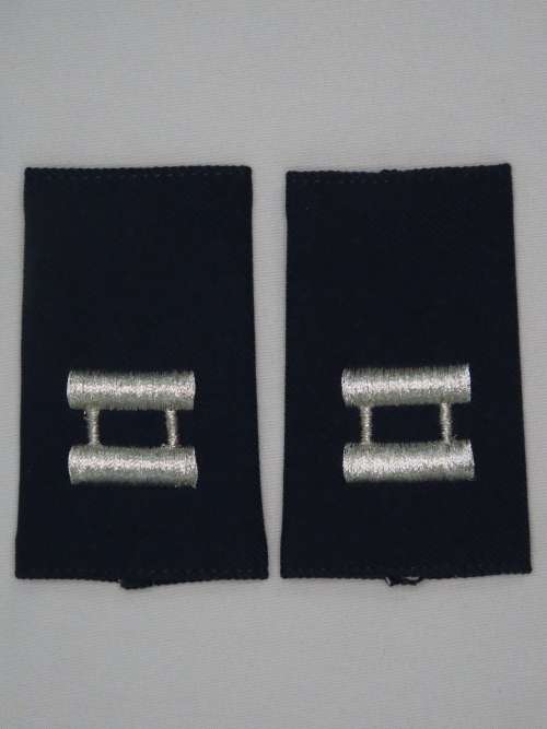 1 Pair United States Air Force Captain Insignia Shoulder Boards Rank Epaulettes O3