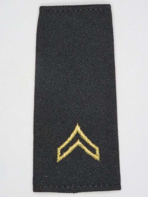 1 Pair United States Army Corporal Insignia Shoulder Boards Rank Epaulettes E4