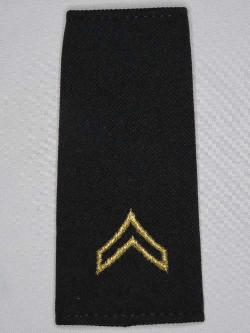 1 Pair United States Army Corporal Insignia Shoulder Boards Rank Epaulettes E4