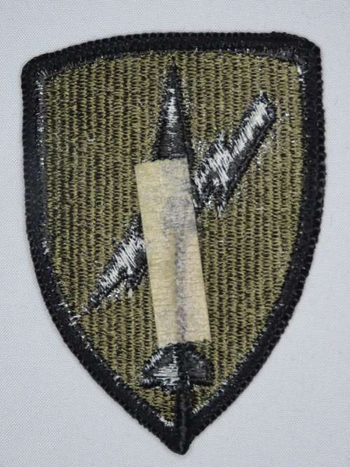United States Vietnam Era Army Missile Command Insignia Patch, OD Subdued
