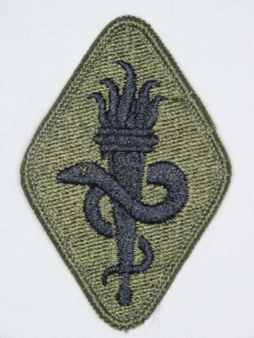 United States Army Medical Center Insignia Patch, OD Subdued, Medic Patch