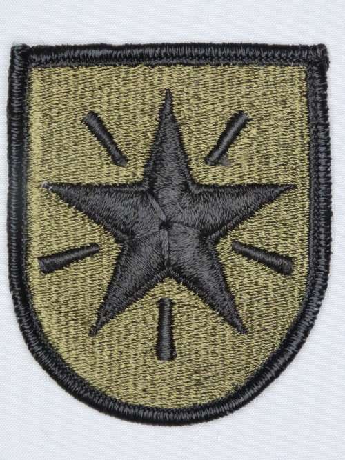 United States Army 36th Airborne Infantry Insignia Patch, Vietnam era OD Subdued