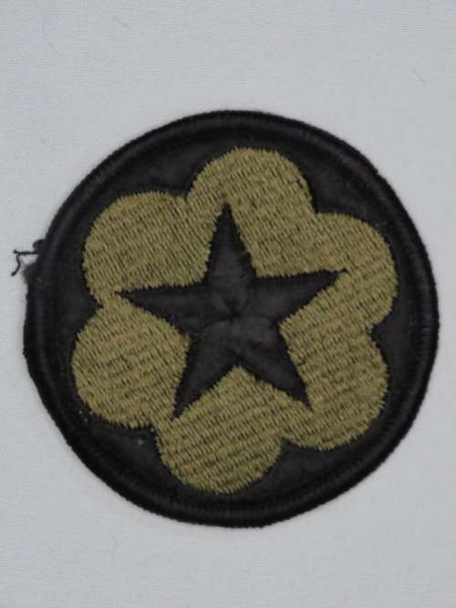 United States Army Staff Support Insignia Patch, Vietnam era OD Subdued