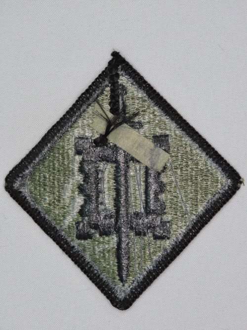 United States Army 18th Engineer Brigade Insignia Patch, OD Subdued