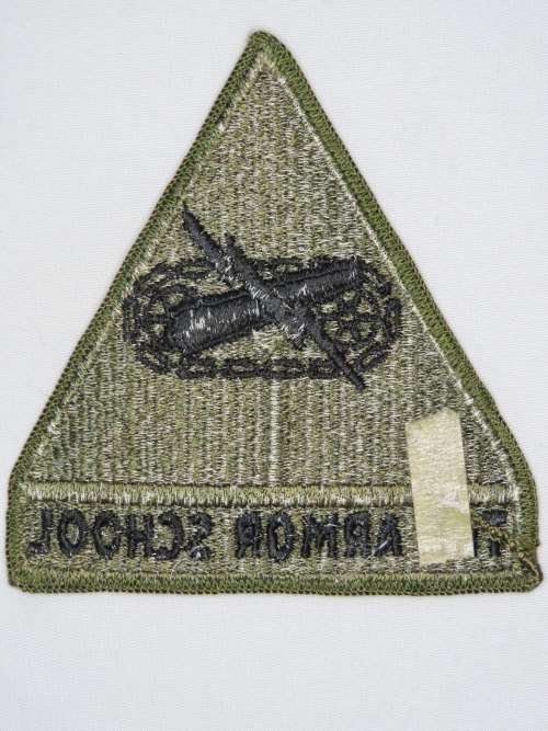 United States Army Armor School Insignia Patch, OD Subdeud Patch