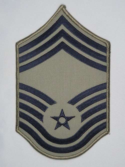 United States Air Force Chief Master Sergeant Rank Insignia Patch E9, CMSgt