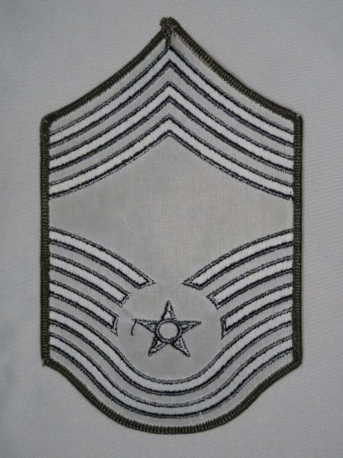United States Air Force Chief Master Sergeant Rank Insignia Patch E9, CMSgt