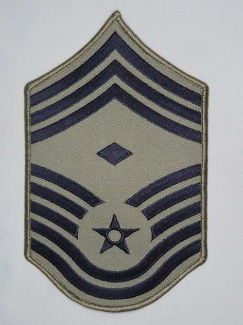 United States Air Force First Sergeant Rank Insignia Patch E9, 1stSgt