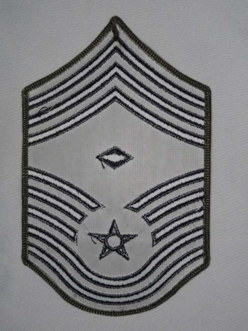 United States Air Force First Sergeant Rank Insignia Patch E9, 1stSgt