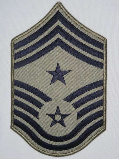 United States Air Force Command Chief Master Sergeant Rank Insignia Patch E9, CCM