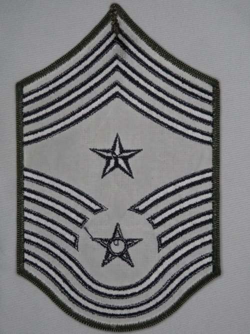 United States Air Force Command Chief Master Sergeant Rank Insignia Patch E9, CCM
