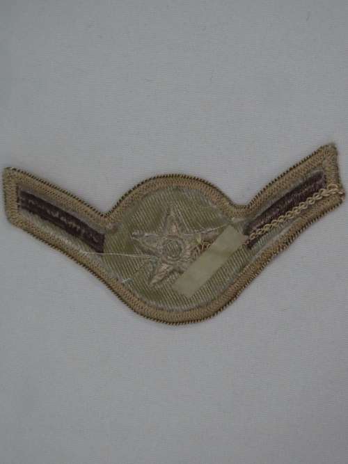 United States Air Force Airman Rank Insignia Patch E2, Tan / Desert Combat