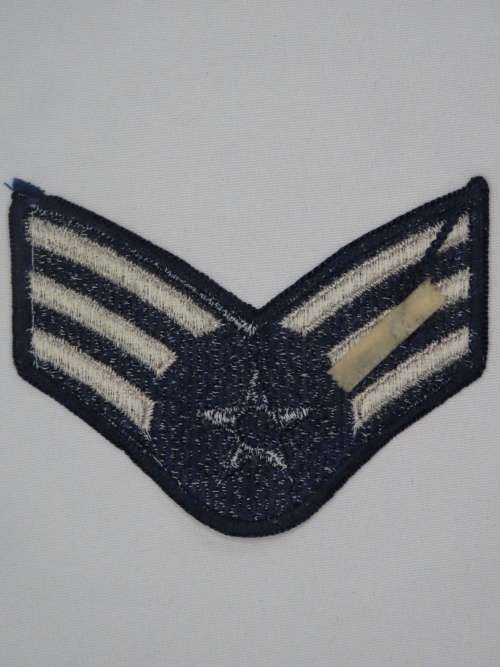 Vintage United States Air Force Senior Airman Rank Insignia Patch E4, SrA