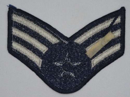 Vintage United States Air Force Senior Airman Rank Insignia Patch E4, SrA