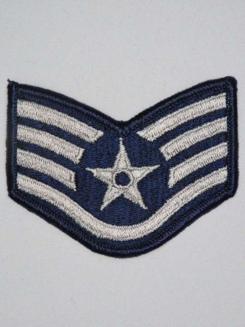 United States Air Force Staff Sergeant Rank Insignia Patch E4, SSgt
