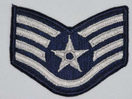 United States Air Force Staff Sergeant Rank Insignia Patch E4, SSgt