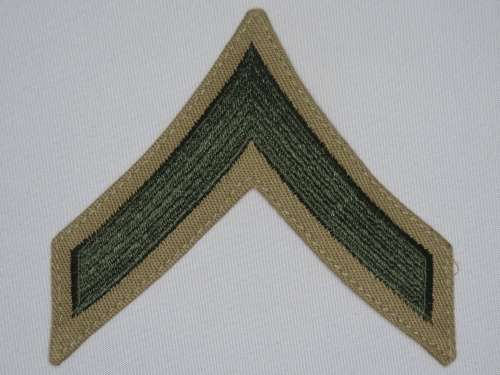 United States Marines Corps Private First Class Rank Insignia Patch E2, Pfc