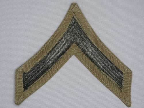 United States Marines Corps Private First Class Rank Insignia Patch E2, Pfc