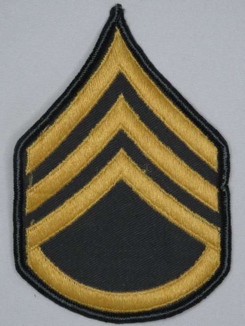 United States Army Staff Sergeant Class Rank Insignia Patch E6