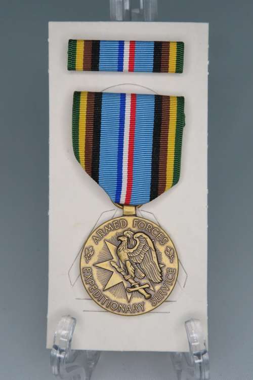 United States Armed Forces Expeditionary Medal, in original box with Ribbon and Bar, USA