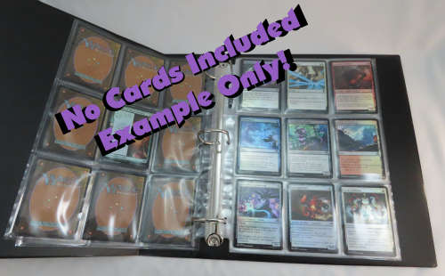 Trading Card Pages, fits Universal Album/Binder, No PVC, 9 Pocket