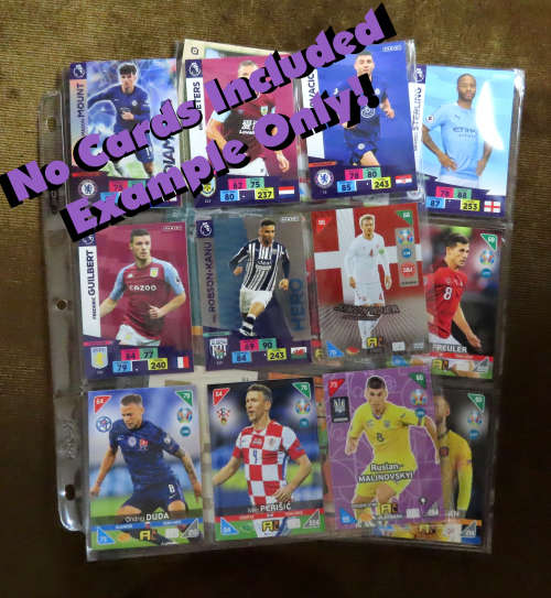Trading Card Pages, fits Universal Album/Binder, No PVC, 9 Pocket
