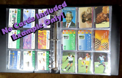 Phone Card Pages, fits Universal Album/Binder, No PVC, 9 Pocket