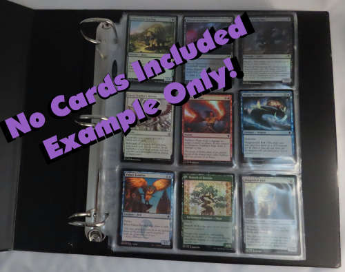 Trading Card Pages, fits Universal Album/Binder, No PVC, 9 Pocket