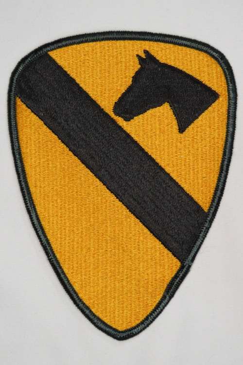 United States Army 1st Cavalry Division Insignia Patch, SSI