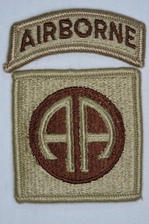 United States Army 82nd Airborne Infantry Division Insignia Patch with Airborne Tab Desert Storm Era