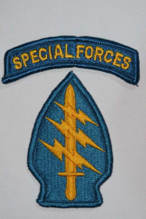 United States Army Special Forces Group Insignia Patch with Qualification tab
