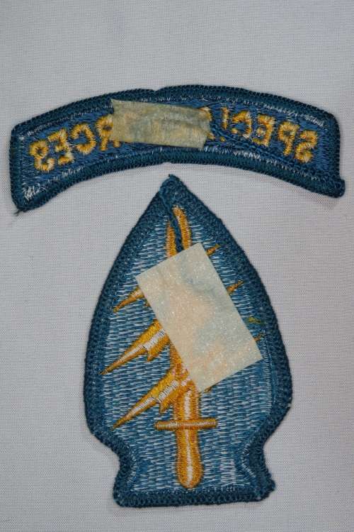 United States Army Special Forces Group Insignia Patch with Qualification tab