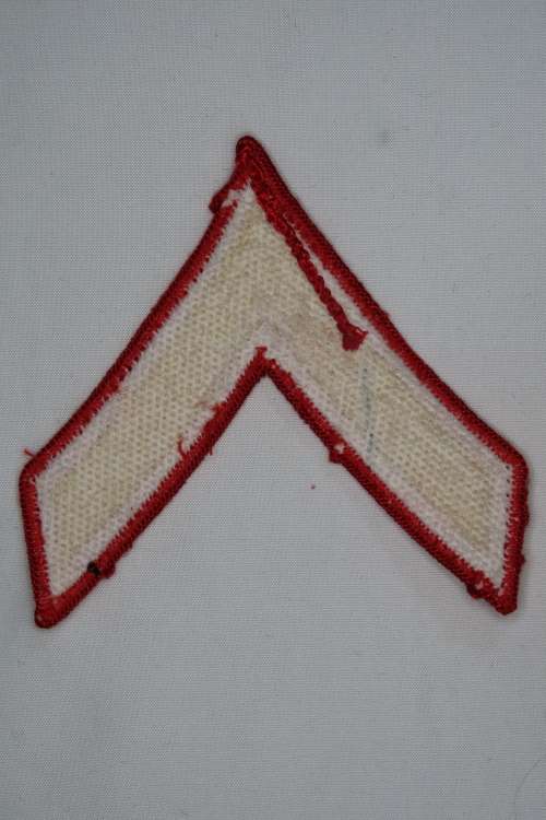 United States Marine Corps Private First Class Rank Insignia Patch E2 , Size 1 Full Colour