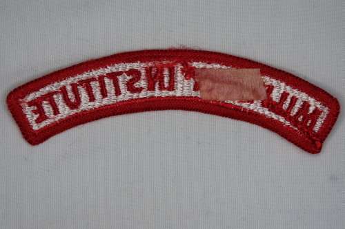 United States Army Military Institute Tab Insignia Patch USGI