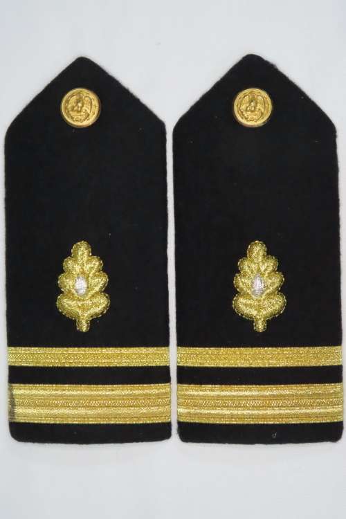 1 Pair United States Navy Medical Corps Lieutenant Insignia Shoulder Boards Rank Epaulettes O2