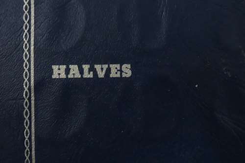 Collector`s Folder for Half Dollars No Dates - Damaged