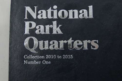 Collector`s Folder for National Parks Quarter Dollars 2010 to 2015 - Damaged