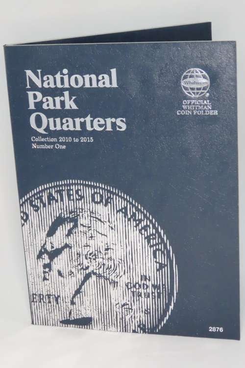 Collector`s Folder for National Parks Quarter Dollars 2010 to 2015 - Damaged