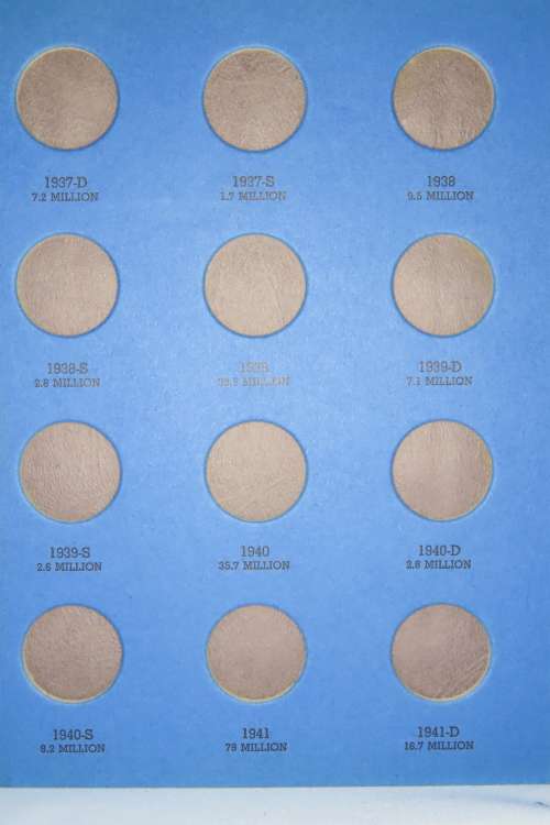 Collector`s Folder for Washington Quarter Dollars 1932 - 1945
