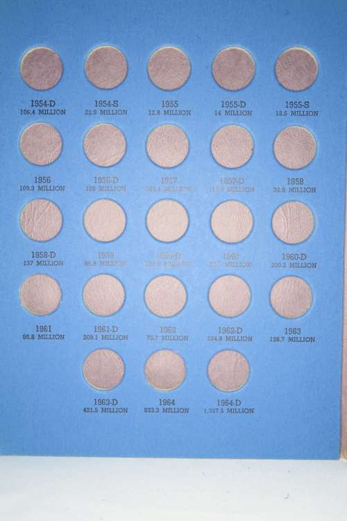 Collector`s Folder for Roosevelt Dime Collection Starting 1946 to 1978